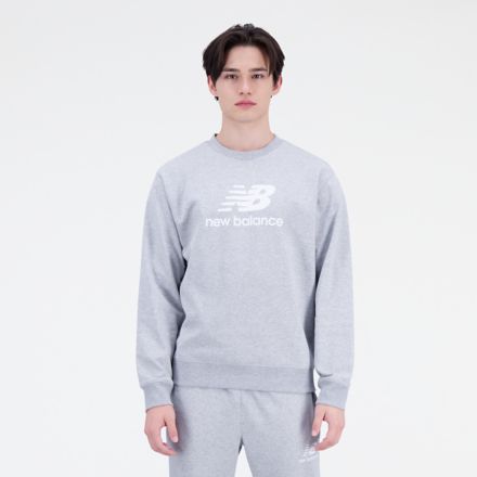 Essentials Stacked Logo French Terry Crewneck