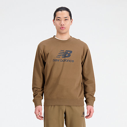 Essentials Stacked Logo French Terry Crewneck
