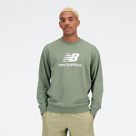 Essentials Stacked Logo French Terry Crewneck