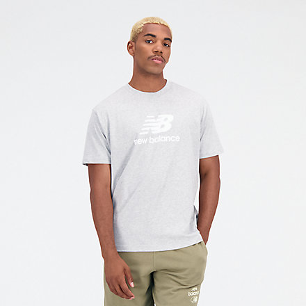 T-shirt à manches courtes Essentials en jersey de coton avec logo empilé