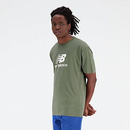 Essentials Stacked Logo Cotton Jersey Short Sleeve T-shirt