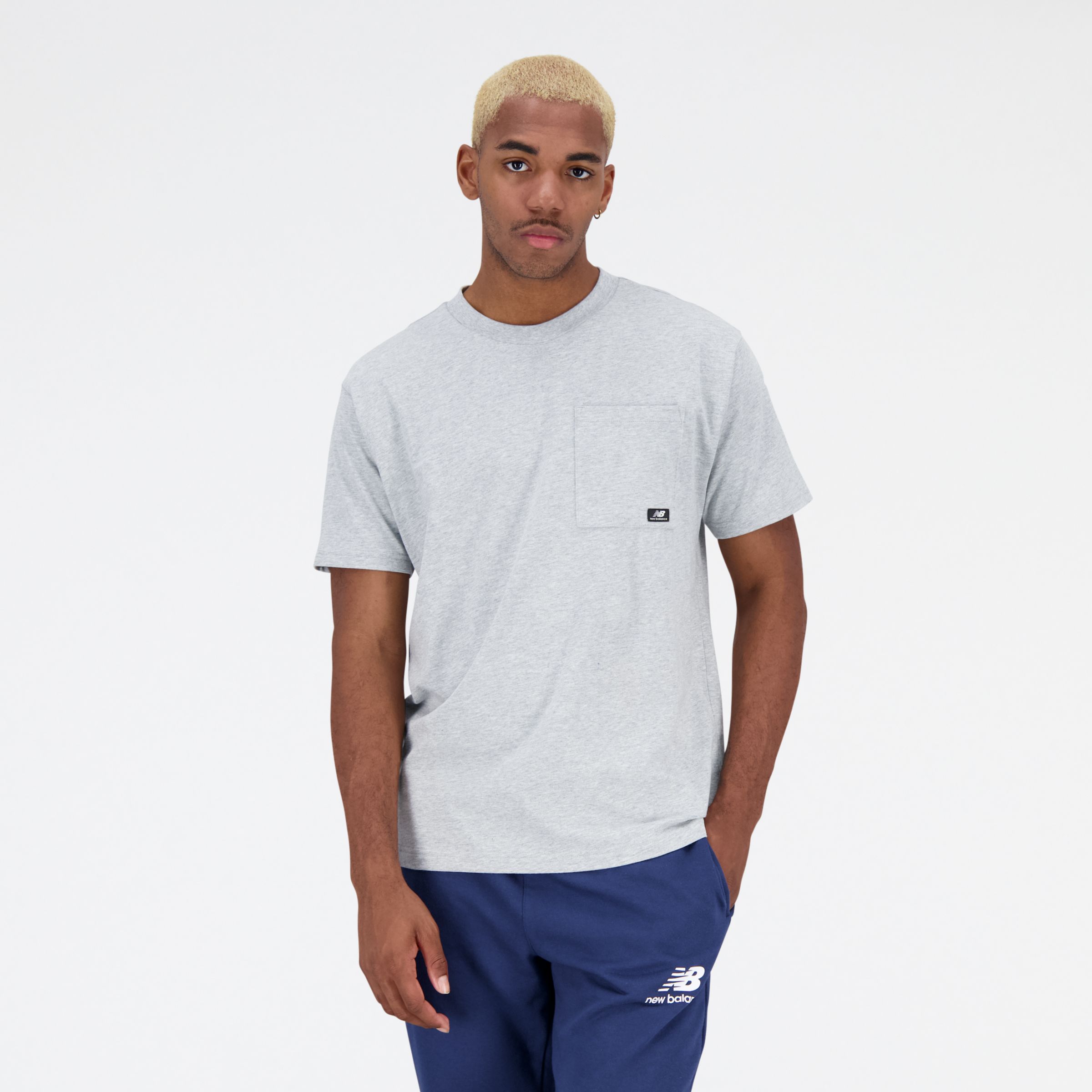 

New Balance Men's Essentials Reimagined Cotton Jersey Short Sleeve T-shirt Grey - Grey