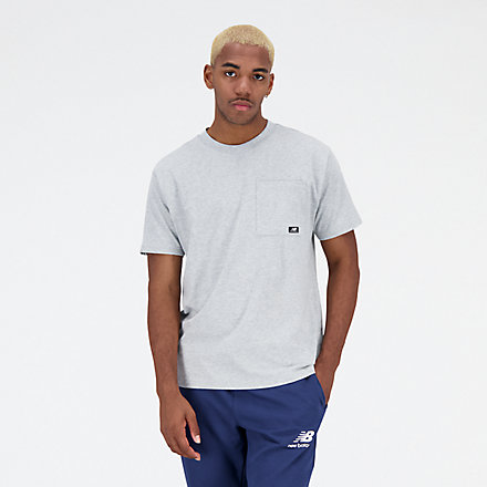 New Balance T-Shirt Essentials Reimagined Cotton Jersey Short Sleeve T-shirt, MT31542AG image number null