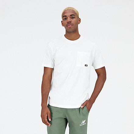 New Balance Essentials Reimagined Cotton Jersey Short Sleeve T-shirt, MT31542WT image number null