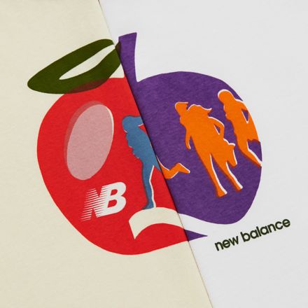 Made in USA Apple Graphic Tee, WHITE, MT31547WT