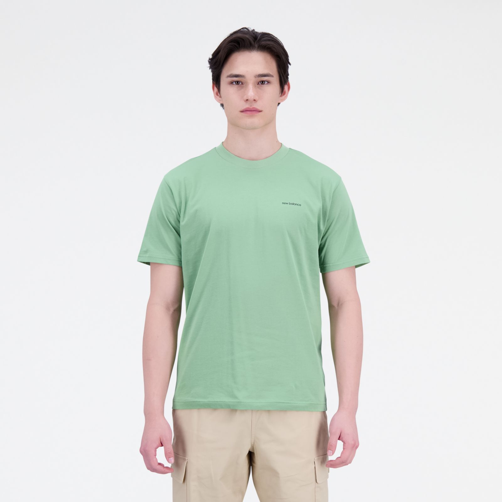 New Balance ESSENTIALS CAFE - T-shirt imprimé - green/vert
