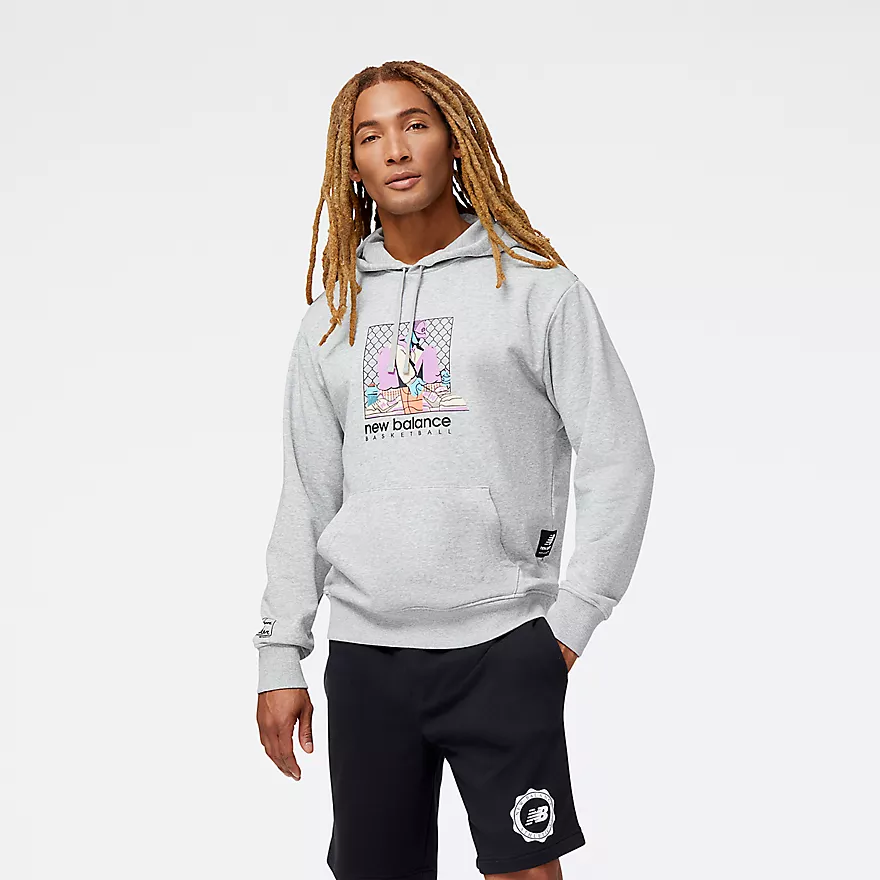 New Balance Men's Hoops French Terry Hoodie Apparel