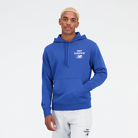 New Balance Essentials Brushed Back Fleece Hoodie, MT31592ATE image number null