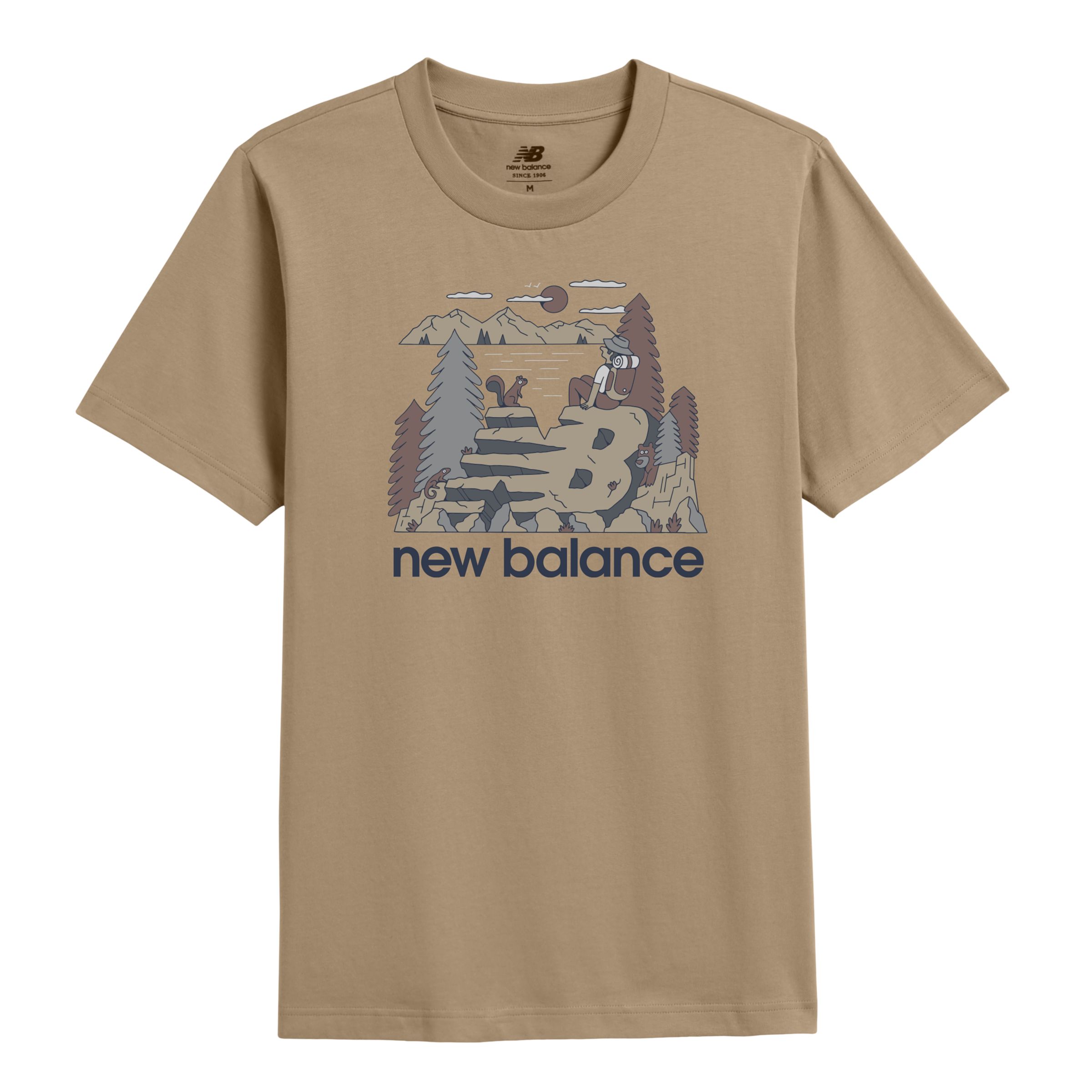 

New Balance Men's Mountain Relaxed T-Shirt Brown - Brown