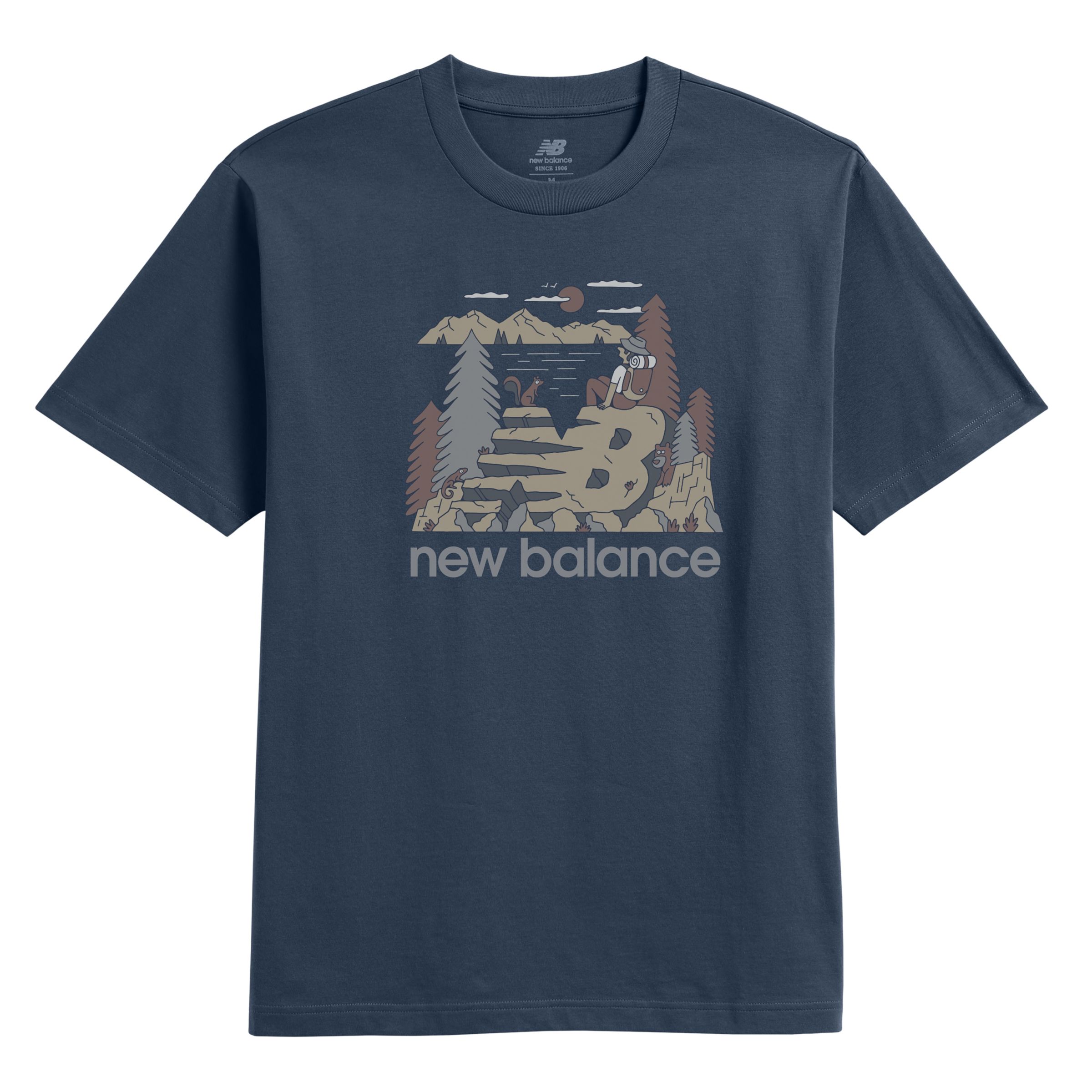 

New Balance Men's Mountain Relaxed T-Shirt Blue - Blue