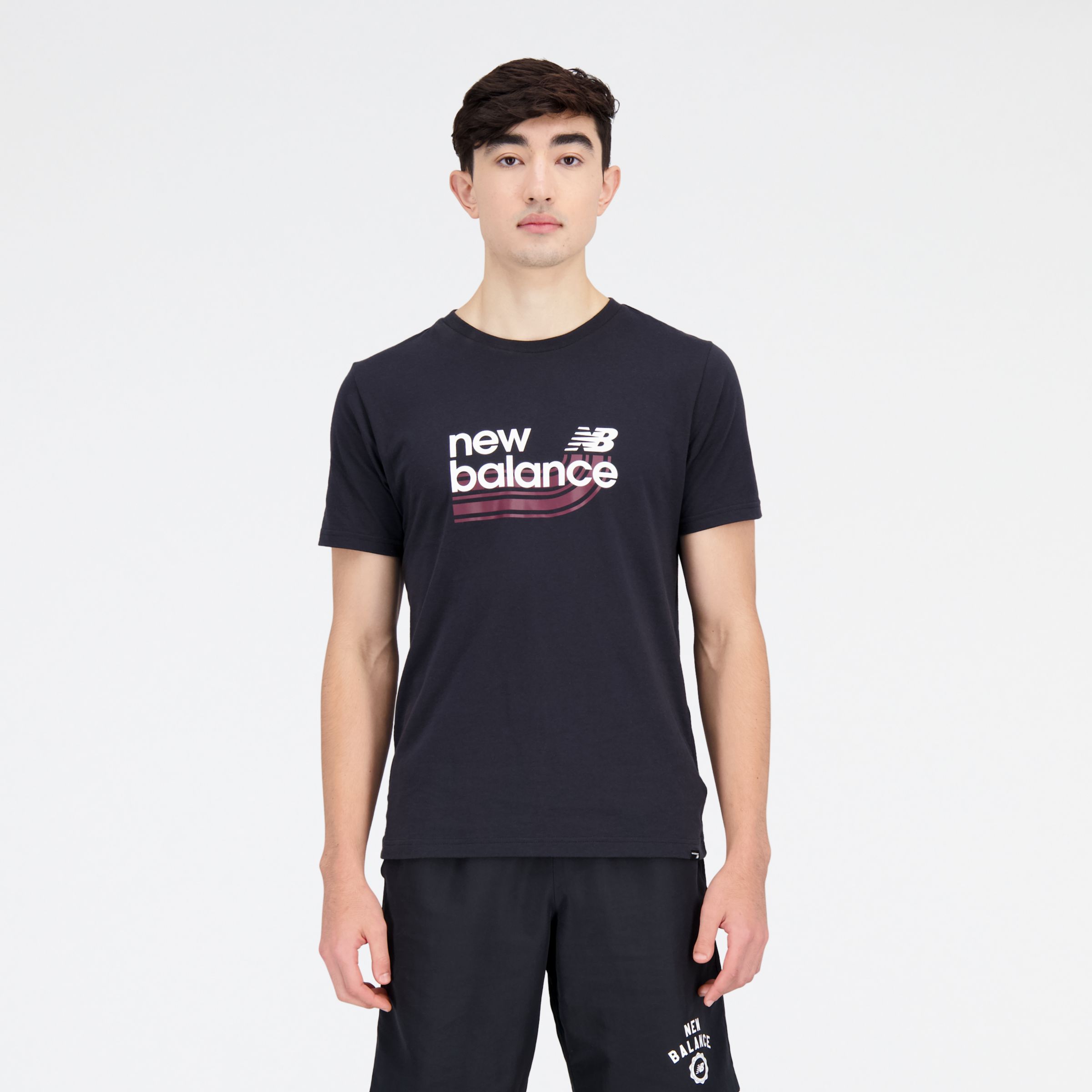 

New Balance Men's Sport Core Graphic Cotton Jersey Short Sleeve T-shirt Black - Black