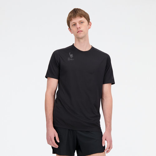 

New Balance Men's NYC Marathon Impact Run Luminous Short Sleeve Black - Black
