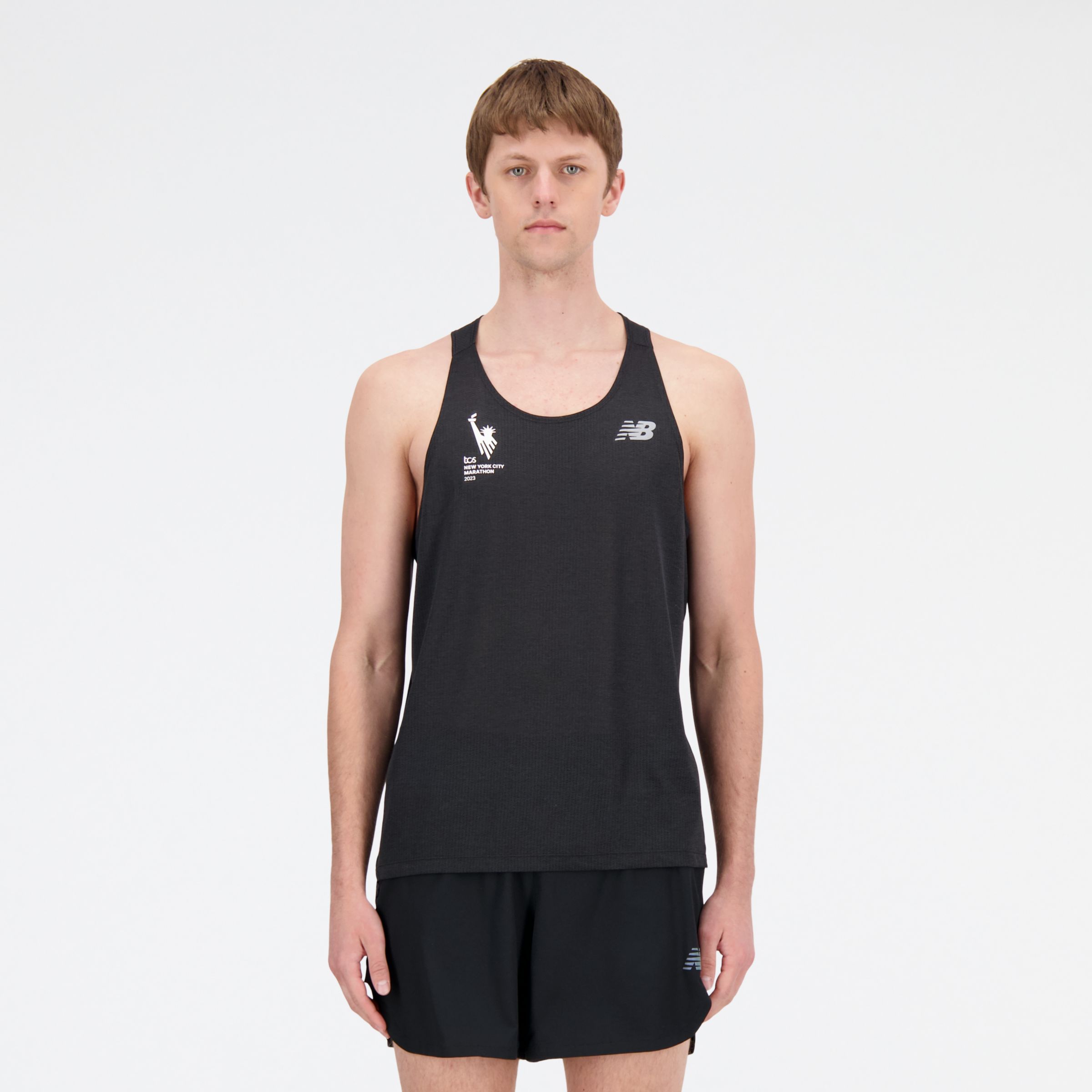 

New Balance Men's NYC Marathon Impact Run Singlet Black - Black