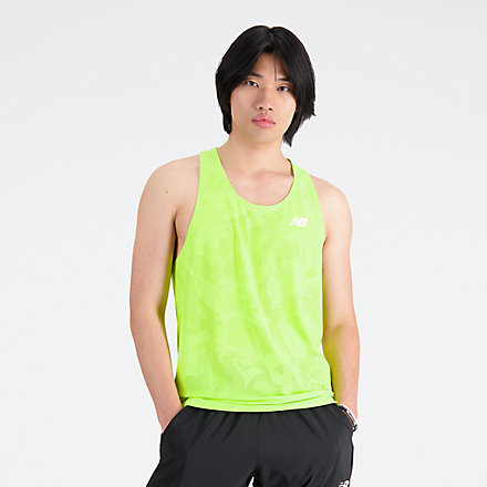 New Balance Q Speed Jacquard Singlet, MT33280THW image number null