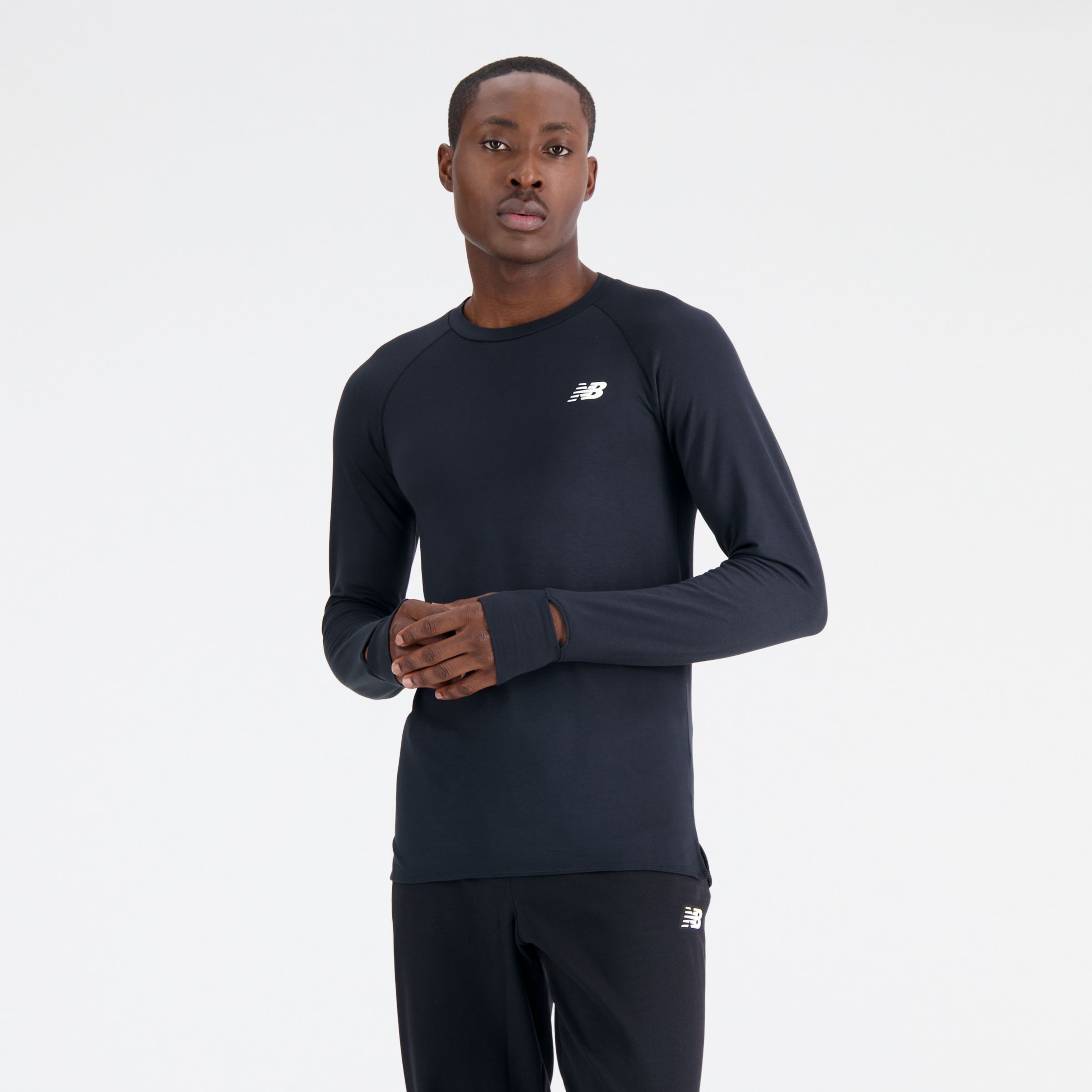 

New Balance Men's Q Speed 1NTRO Long Sleeve Black - Black