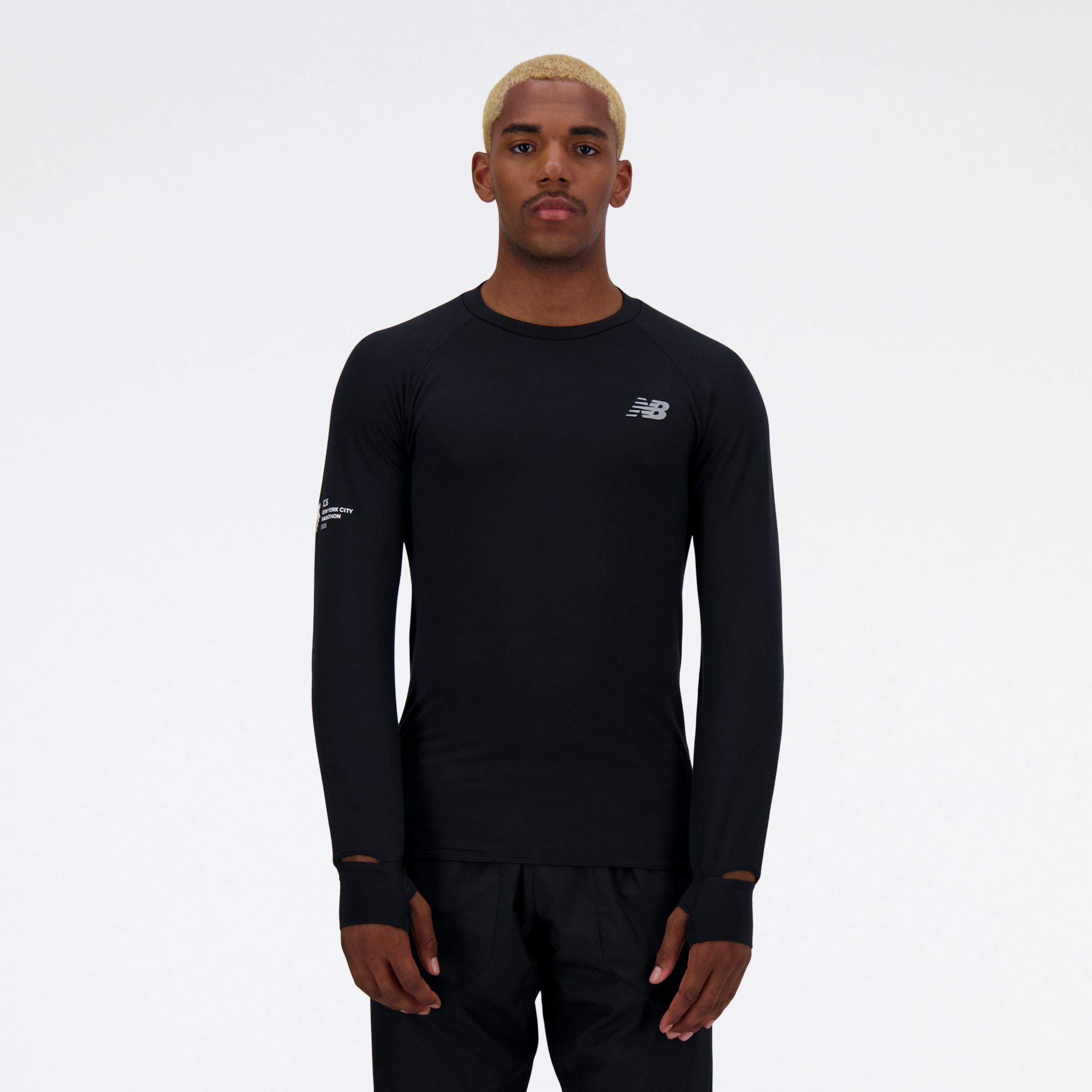 

New Balance Men's NYC Marathon Q Speed 1NTRO Long Sleeve Black - Black