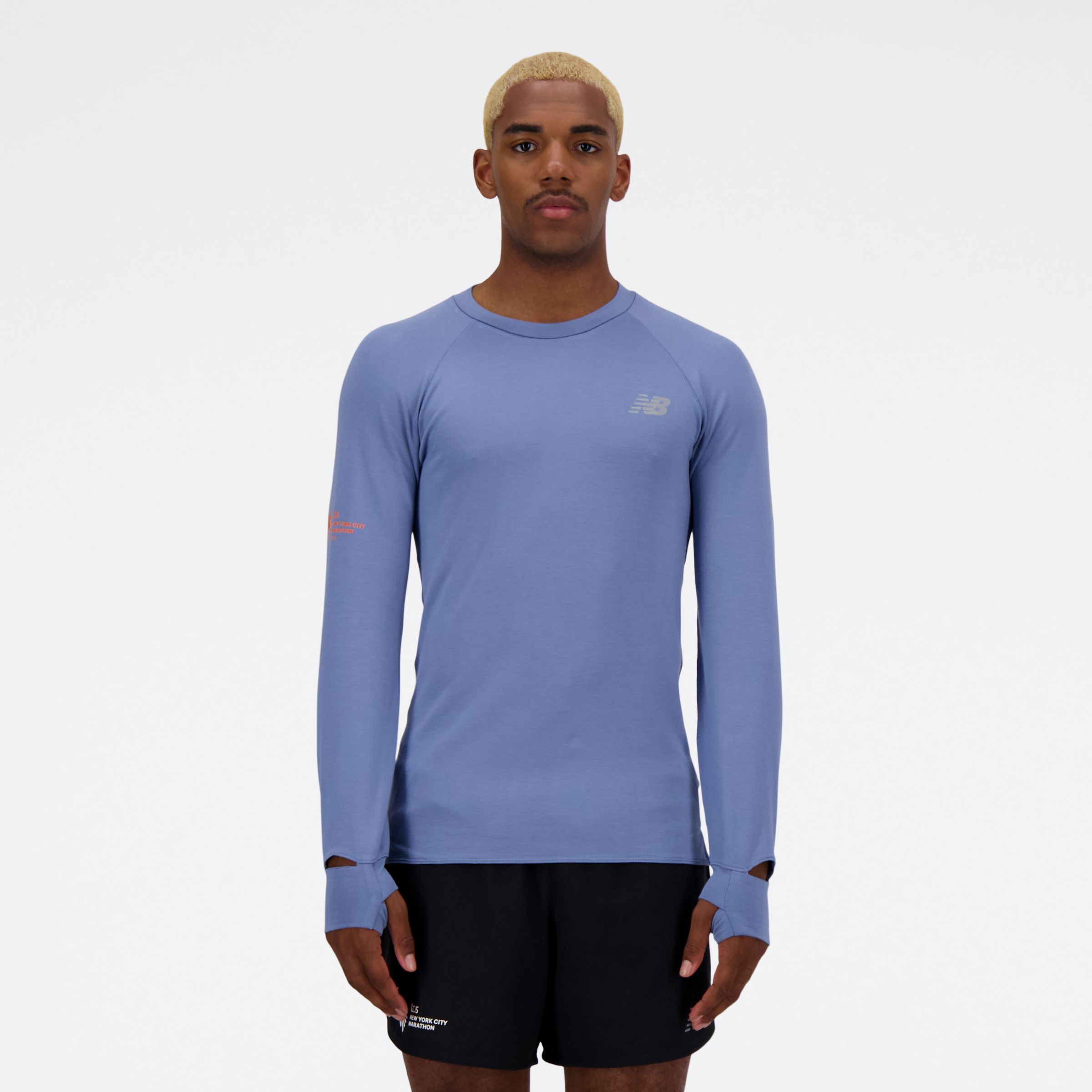 

New Balance Men's NYC Marathon Q Speed 1NTRO Long Sleeve Blue - Blue