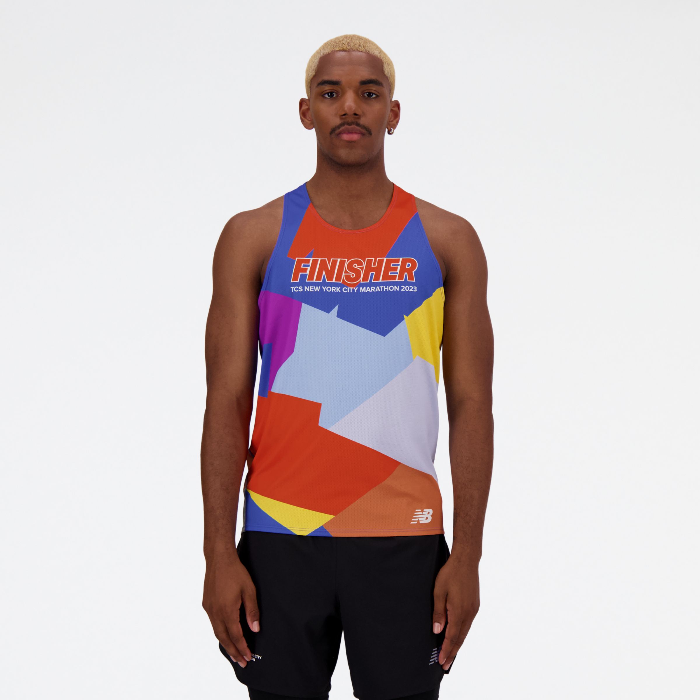 

New Balance Men's NYC Marathon Printed Finisher Singlet Print / Pattern / Misc - Print / Pattern / Misc