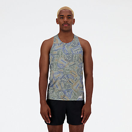 New Balance Run For Life Printed Singlet, MT33303QMLT image number null