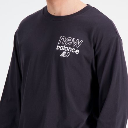 NB Sport Seasonal Long Sleeve T-Shirt, BLACK, MT33533BK