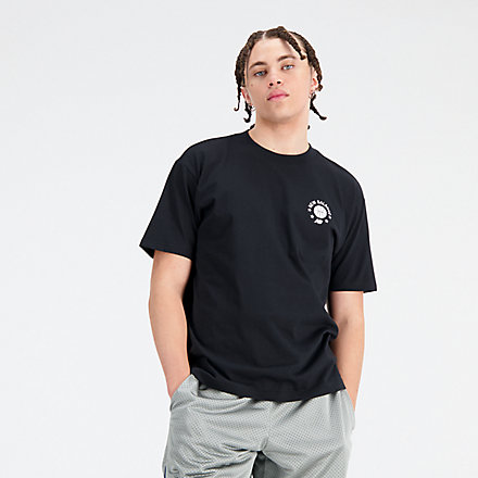 New Balance Hoops Essentials T-Shirt, MT33582BK image number null