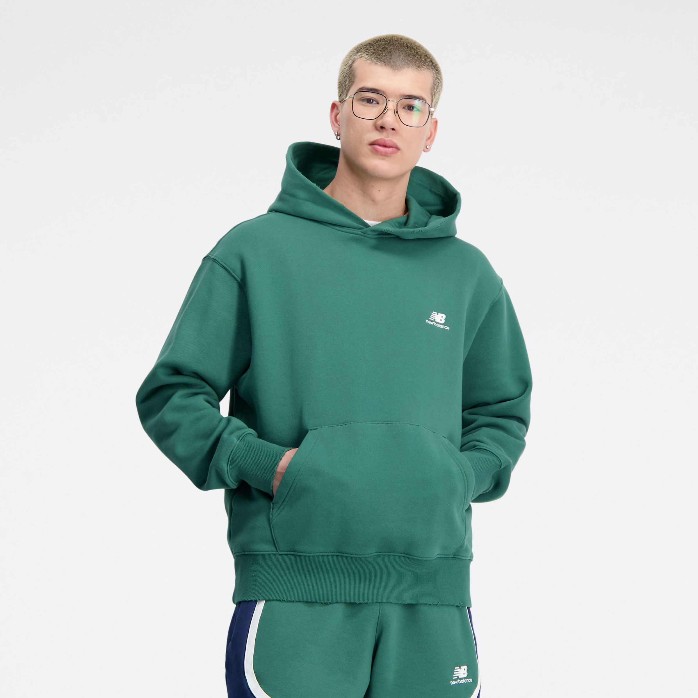 NEW BALANCE MEN'S HOOPS FLEECE HOODIE