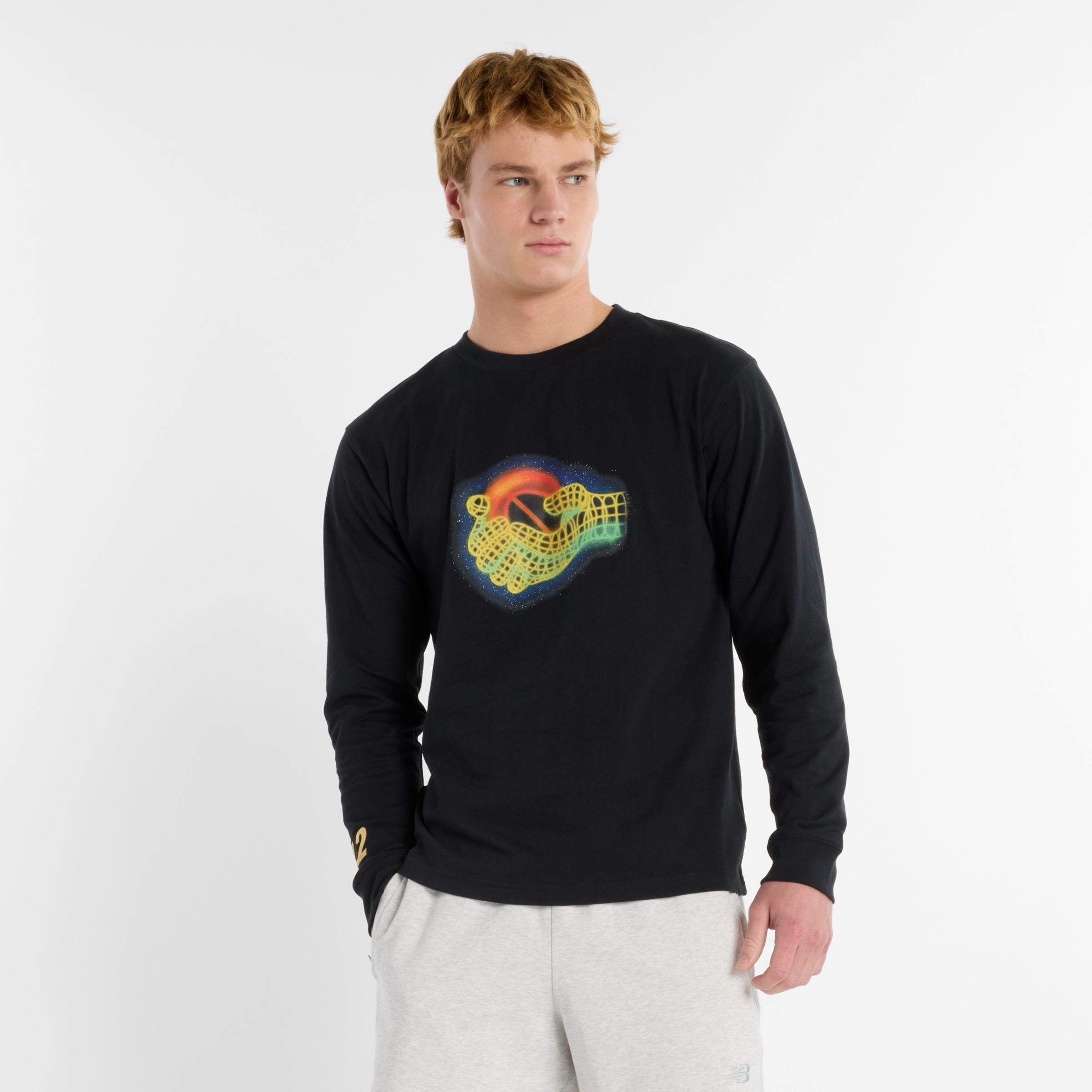 

New Balance Men's KL2 Long Sleeve T-Shirt Black - Black