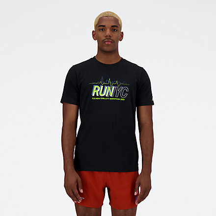 New Balance NYC Marathon Graphic T-Shirt, MT33606MBK image number null