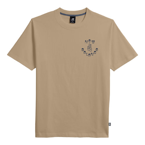 

New Balance Men's Movin Easy Cartoon T-Shirt Brown - Brown
