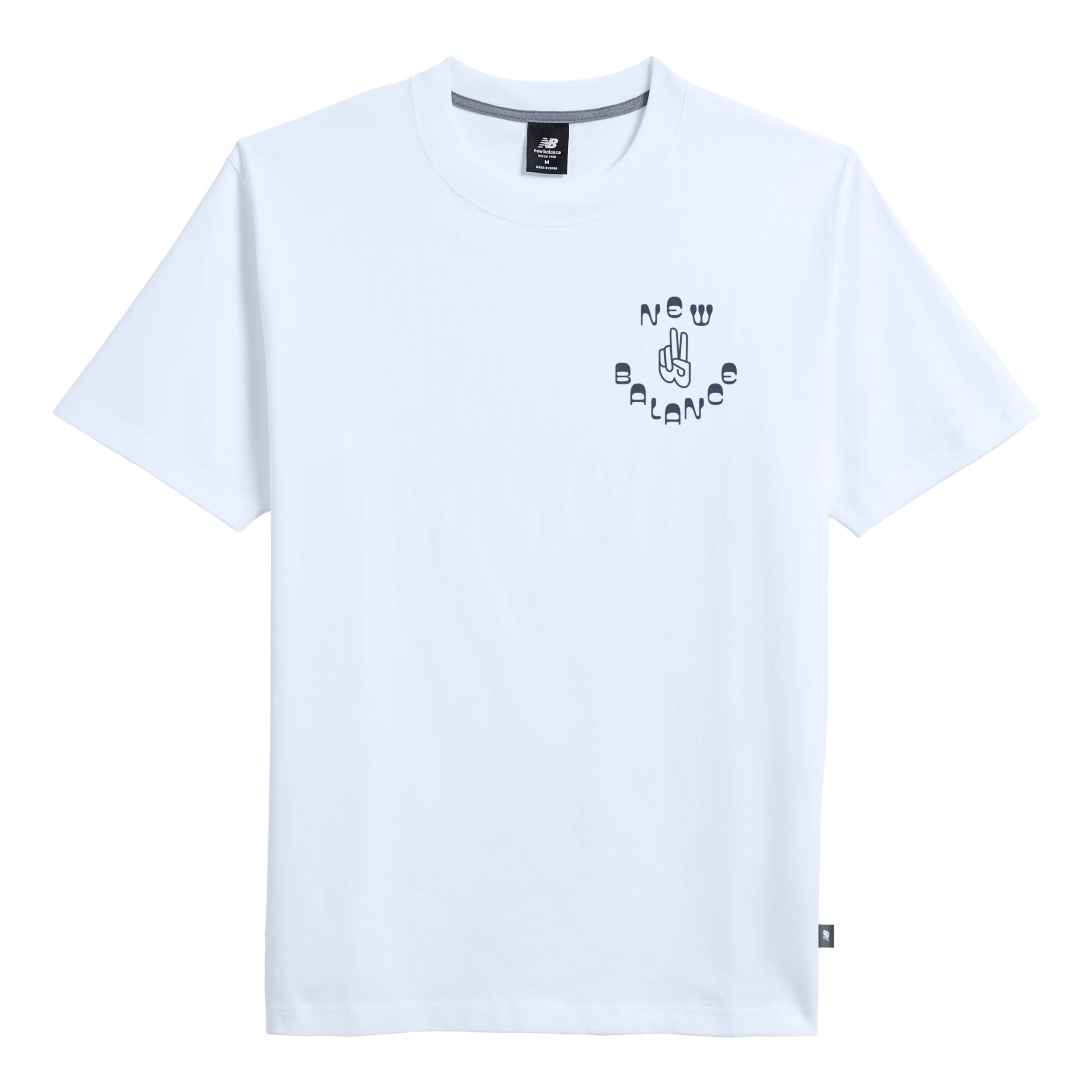 

New Balance Men's Movin Easy Cartoon T-Shirt White - White