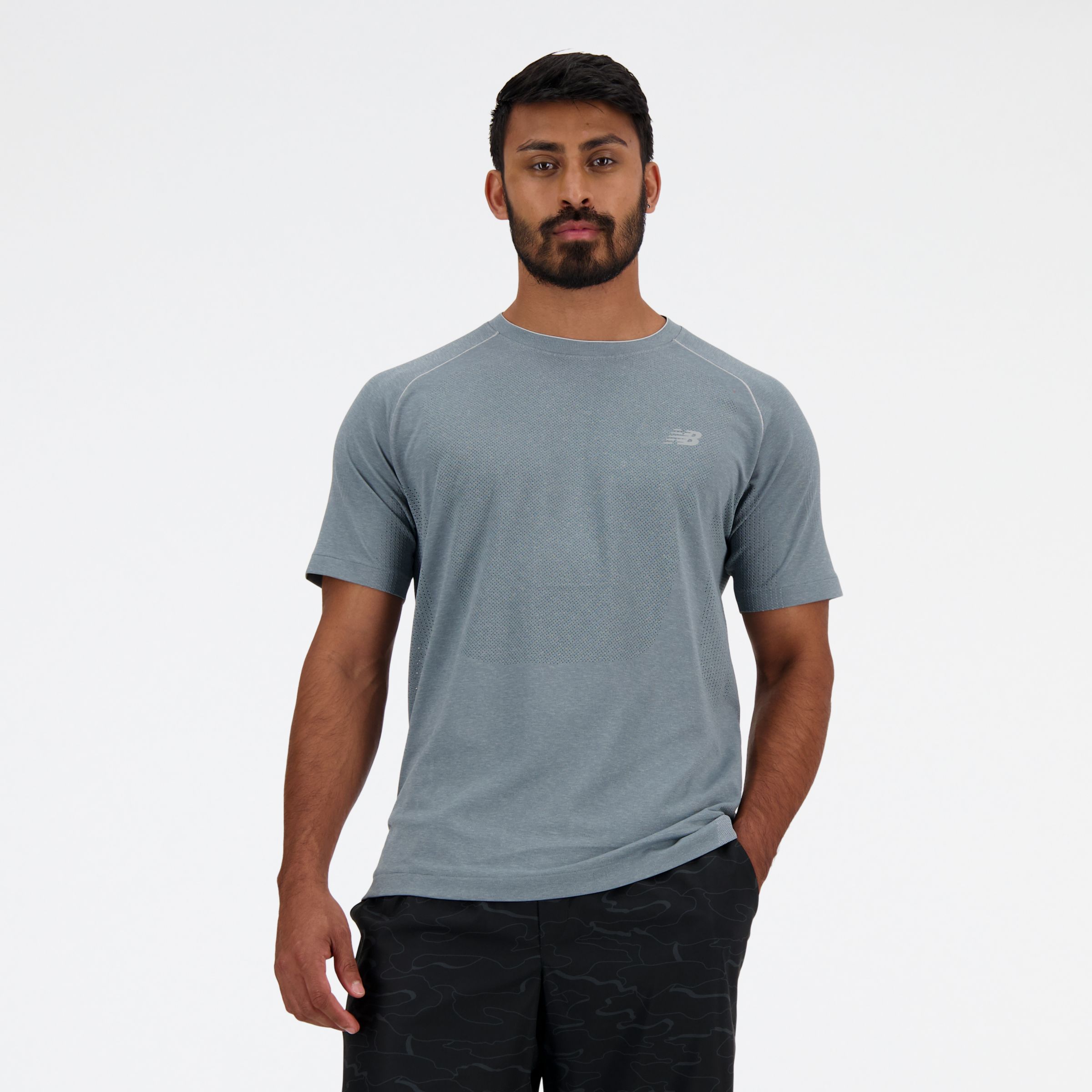 New Balance Men's Knit T-shirt In Grey