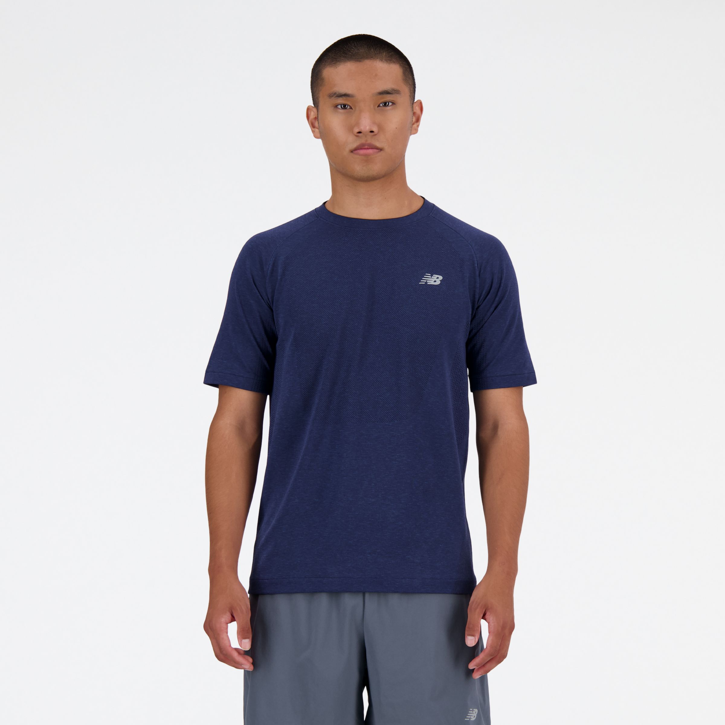 New Balance Men's Knit T-shirt In Blue