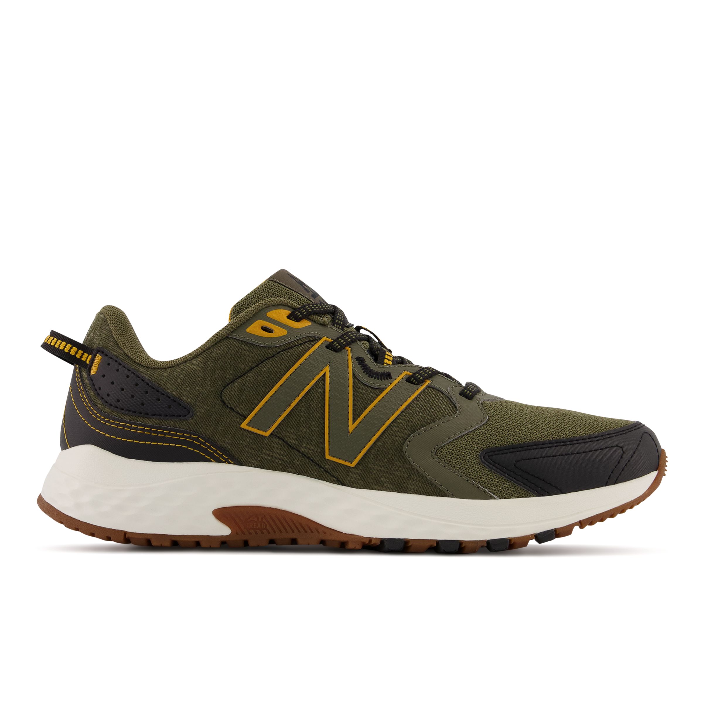 New Balance Men's 410v7 in Green/Black/Yellow Textile, size 7