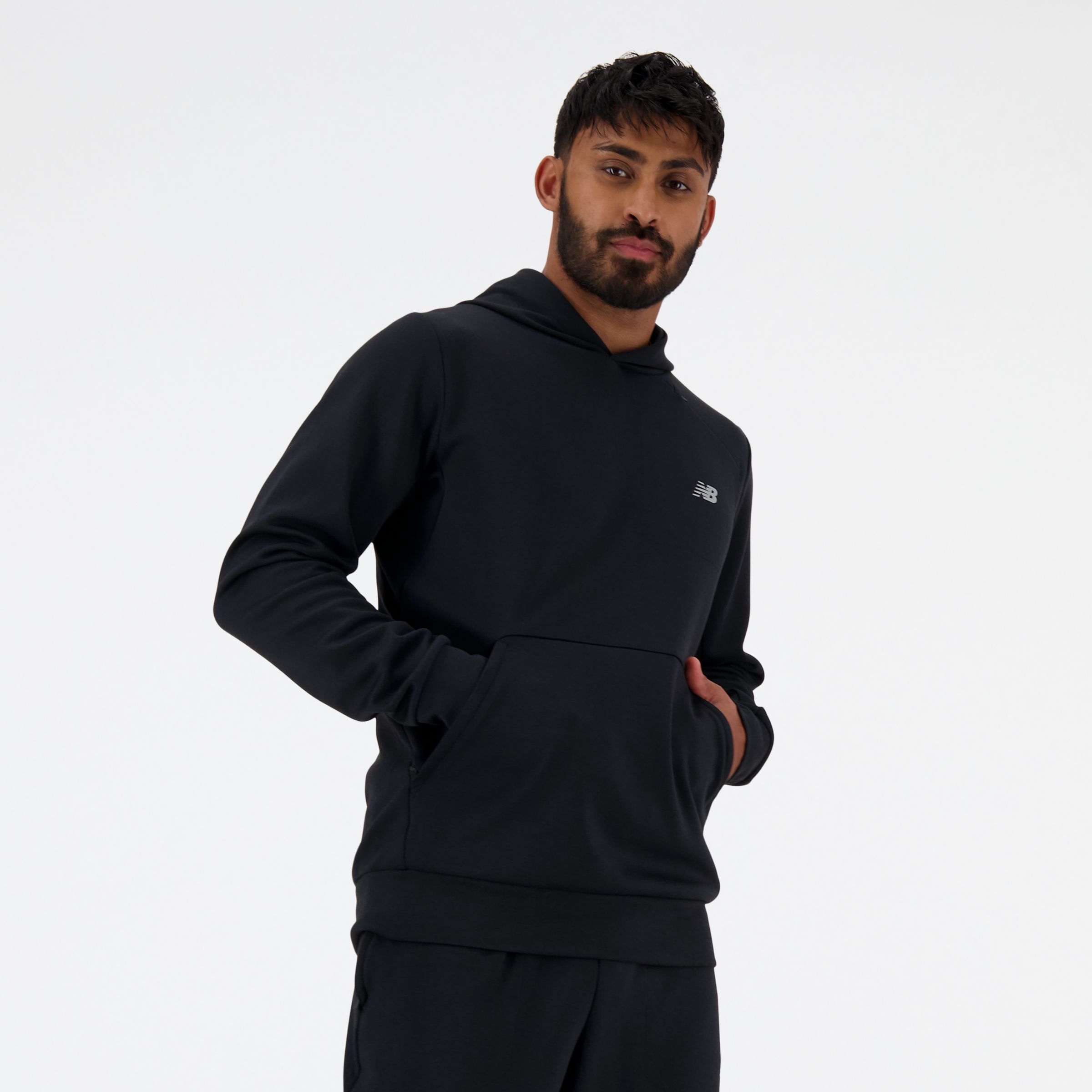 New Balance Tech Full Zip-up Jacket In Black