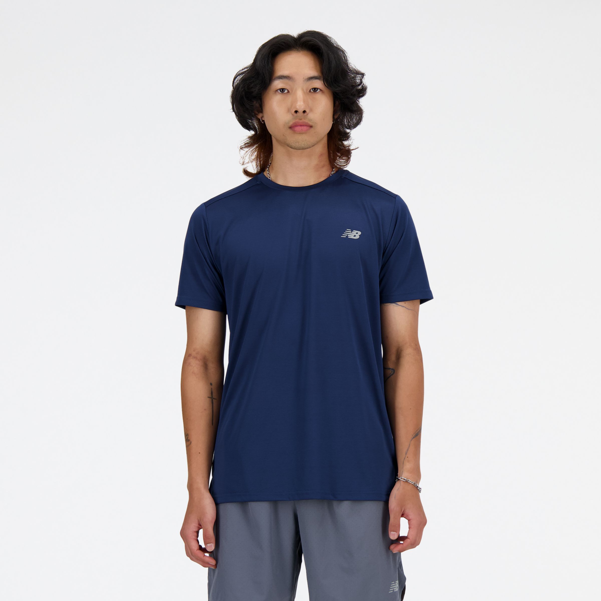 뉴발란스 New Balance Sport Essentials T-Shirt,NB NAVY