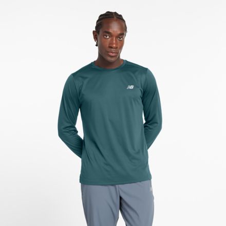 Sport Essential Long Sleeve, BIG TEAL with SLATE GREY, MT41225AAZ
