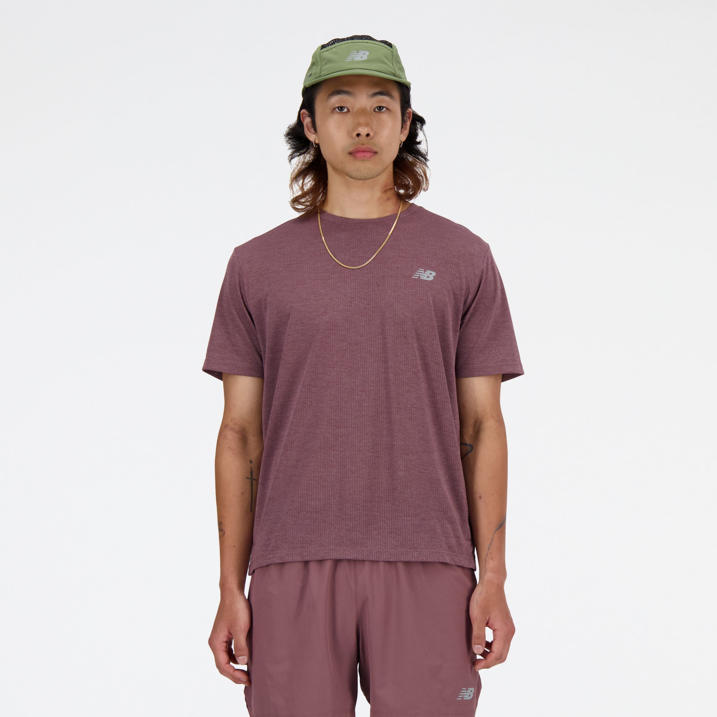 뉴발란스 New Balance Athletics T-Shirt,LICORICE HEATHER