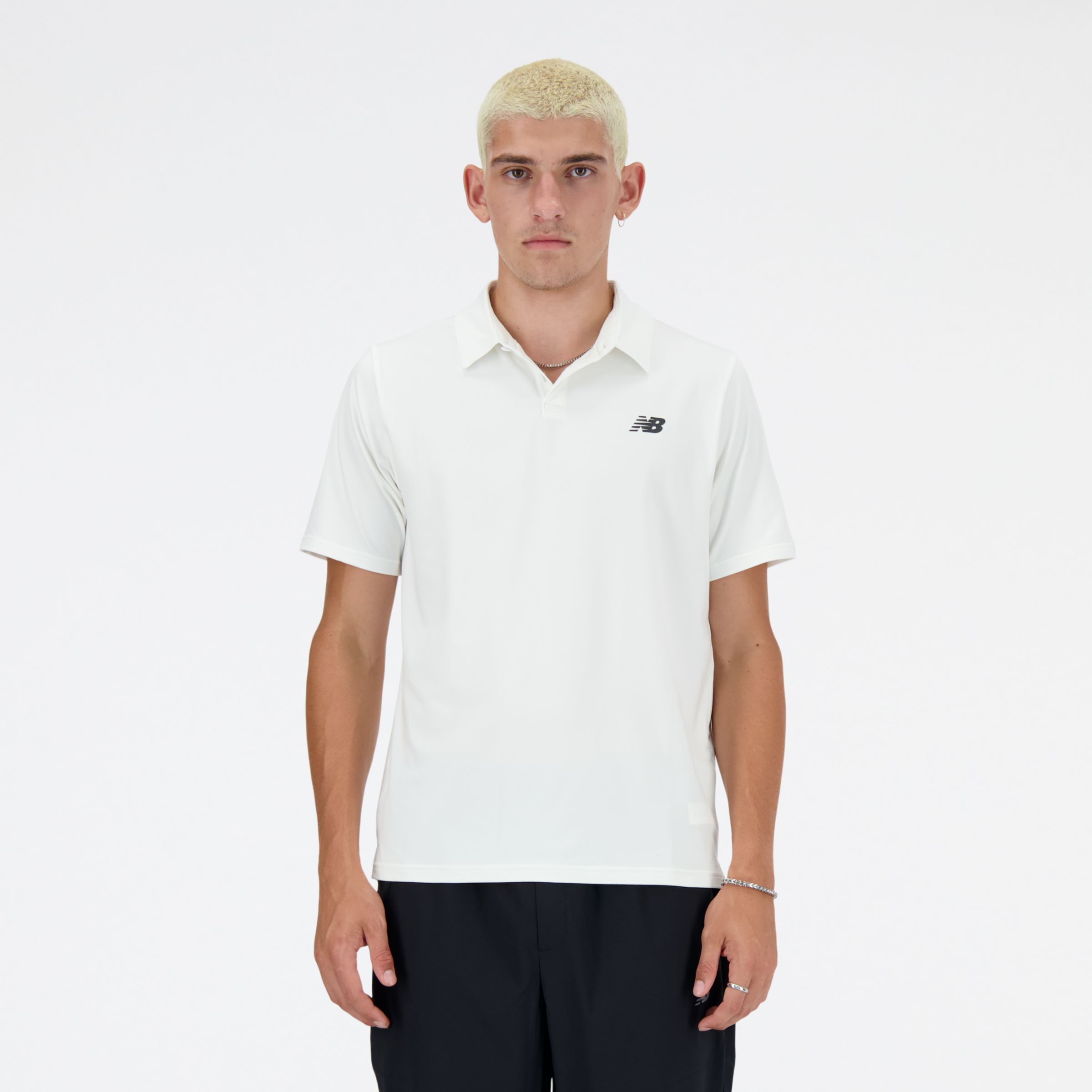 New Balance Men's  Performance Polo Shirt In White