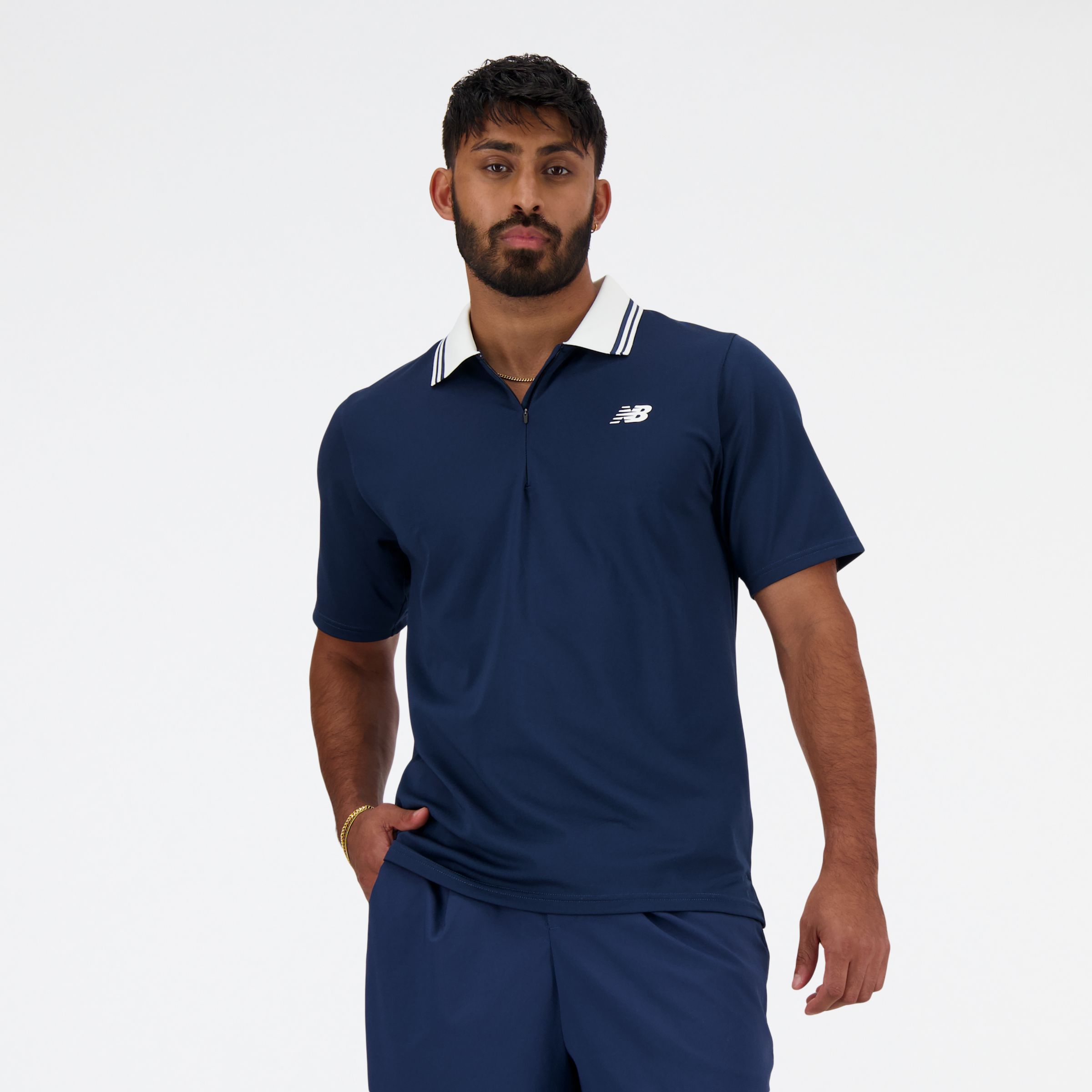 New Balance Uomo Tournament Polo, Maglia di poliestere, Taglia XL