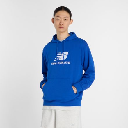 Sport Essentials Stacked Logo スウェットフーディ, BLUE GEMSTONE, MT41501BUM