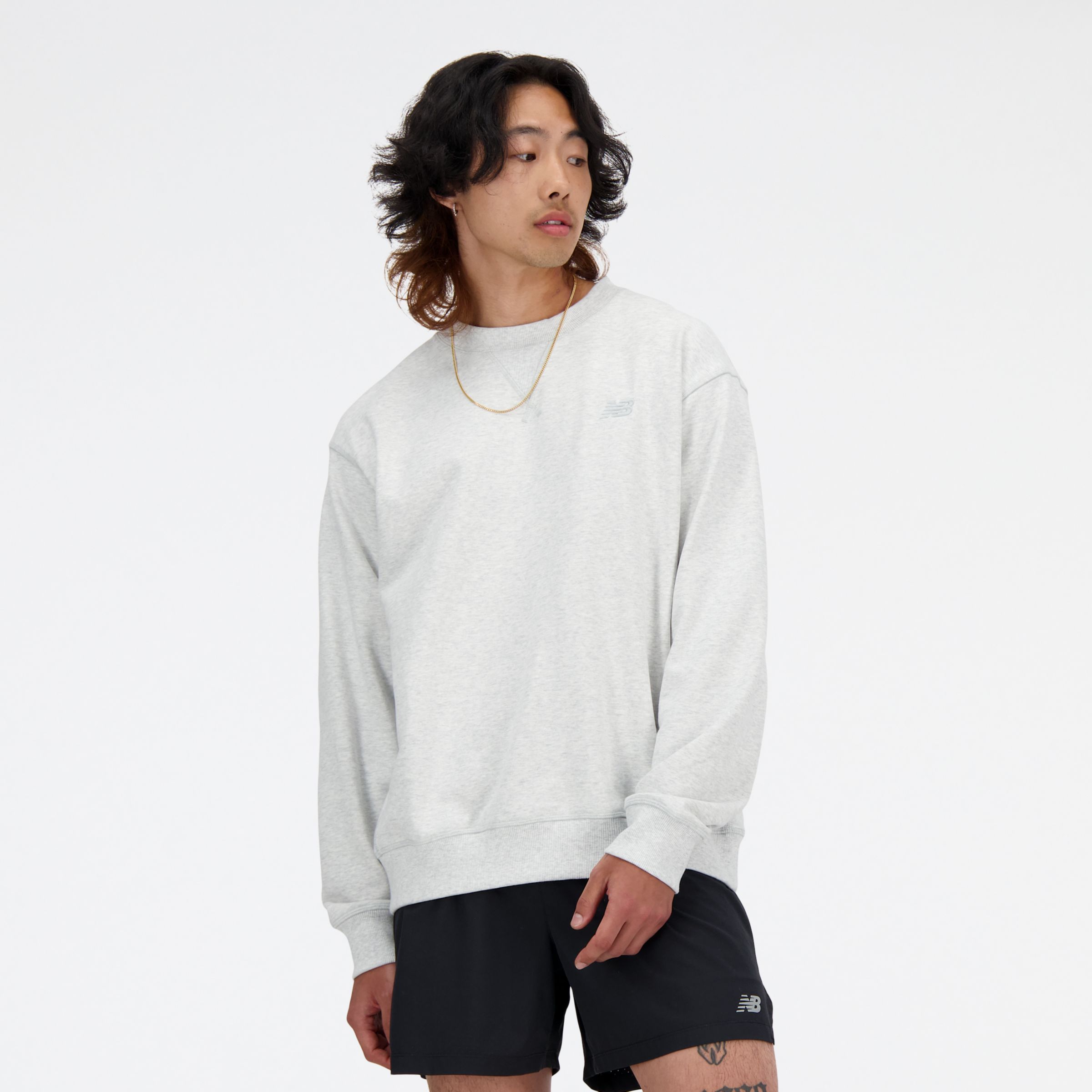 뉴발란스 New Balance Athletics French Terry Crew,ASH HEATHER