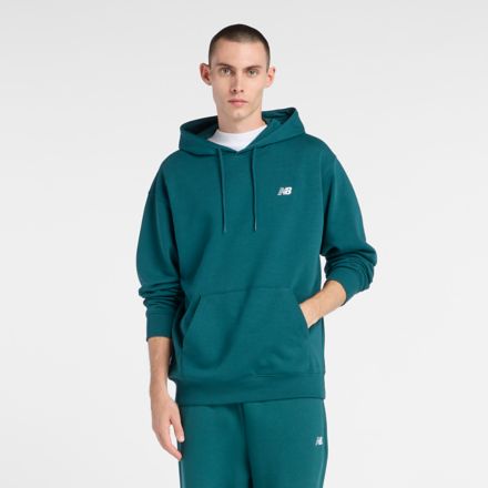 Sport Essentials French Terry Hoodie, BLACK with NB 103 WHITE, MT41508AAV