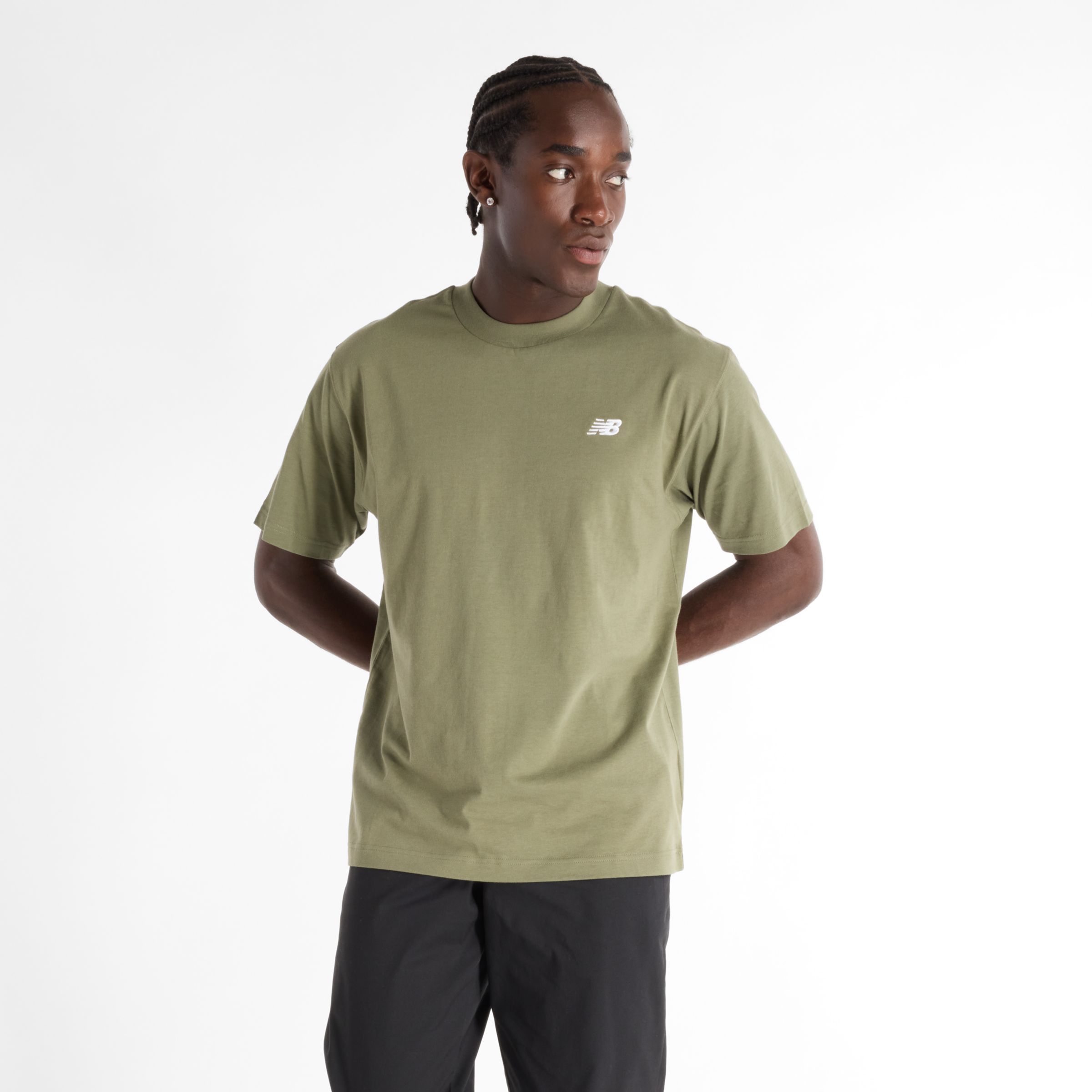 

New Balance Men's Sport Essentials Cotton T-Shirt Green - Green