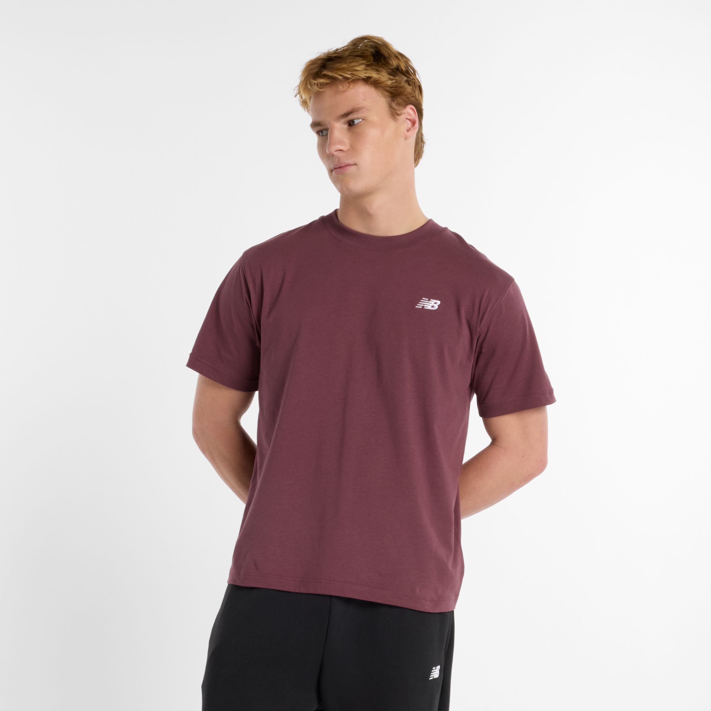

New Balance Men's Sport Essentials Cotton T-Shirt Purple - Purple