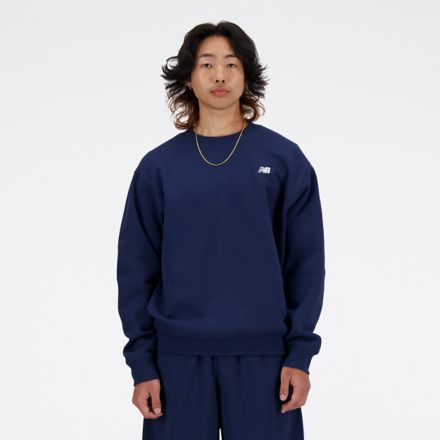 Sport Essentials Fleece Crew, NB NAVY with NB 103 WHITE, MT41510NNY