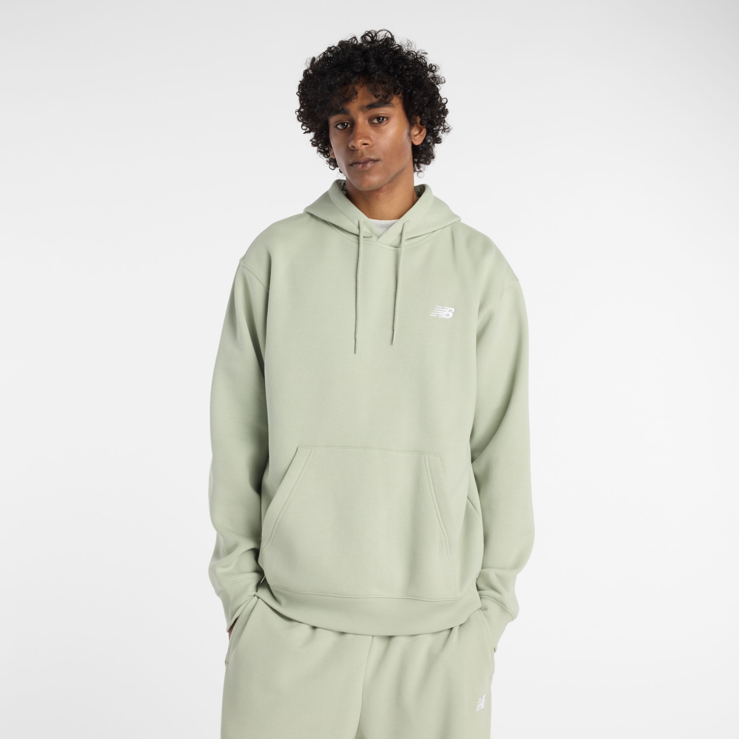 New Balance Men's Sport Essentials Fleece Hoodie In Green