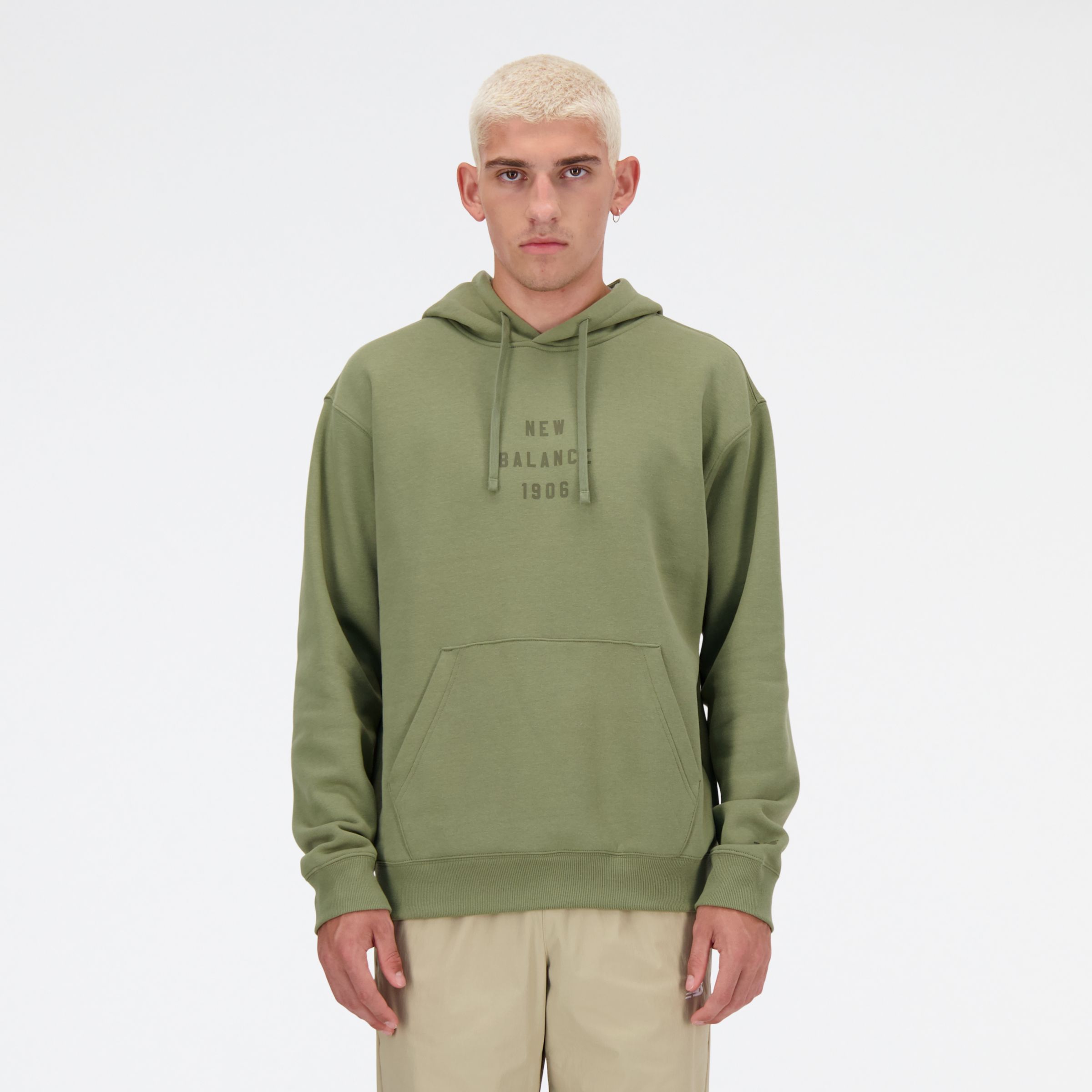 New Balance Uomo Iconic Collegiate Graphic Hoodie, Poly Fleece, Taglia XL