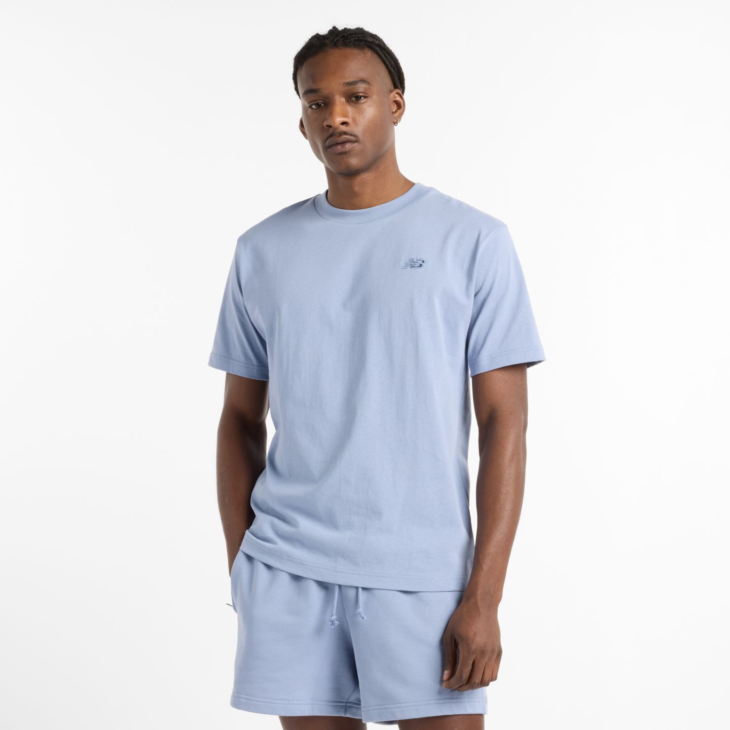 Мужская футболка New Balance Athletics Cotton, цвет: Сумеречный — фото 2