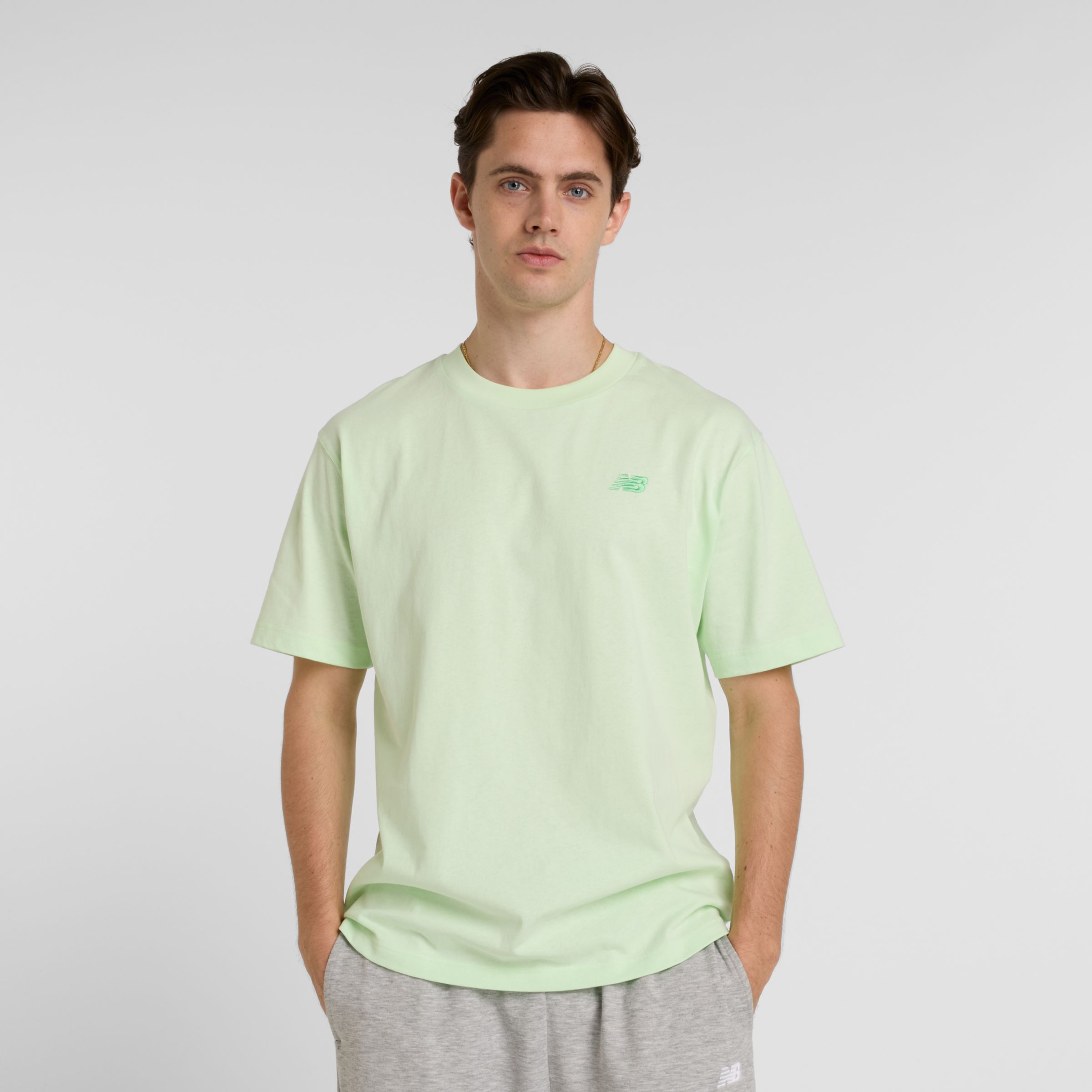 New Balance Uomo Athletics Cotton T-Shirt, Cotone, Taglia XL