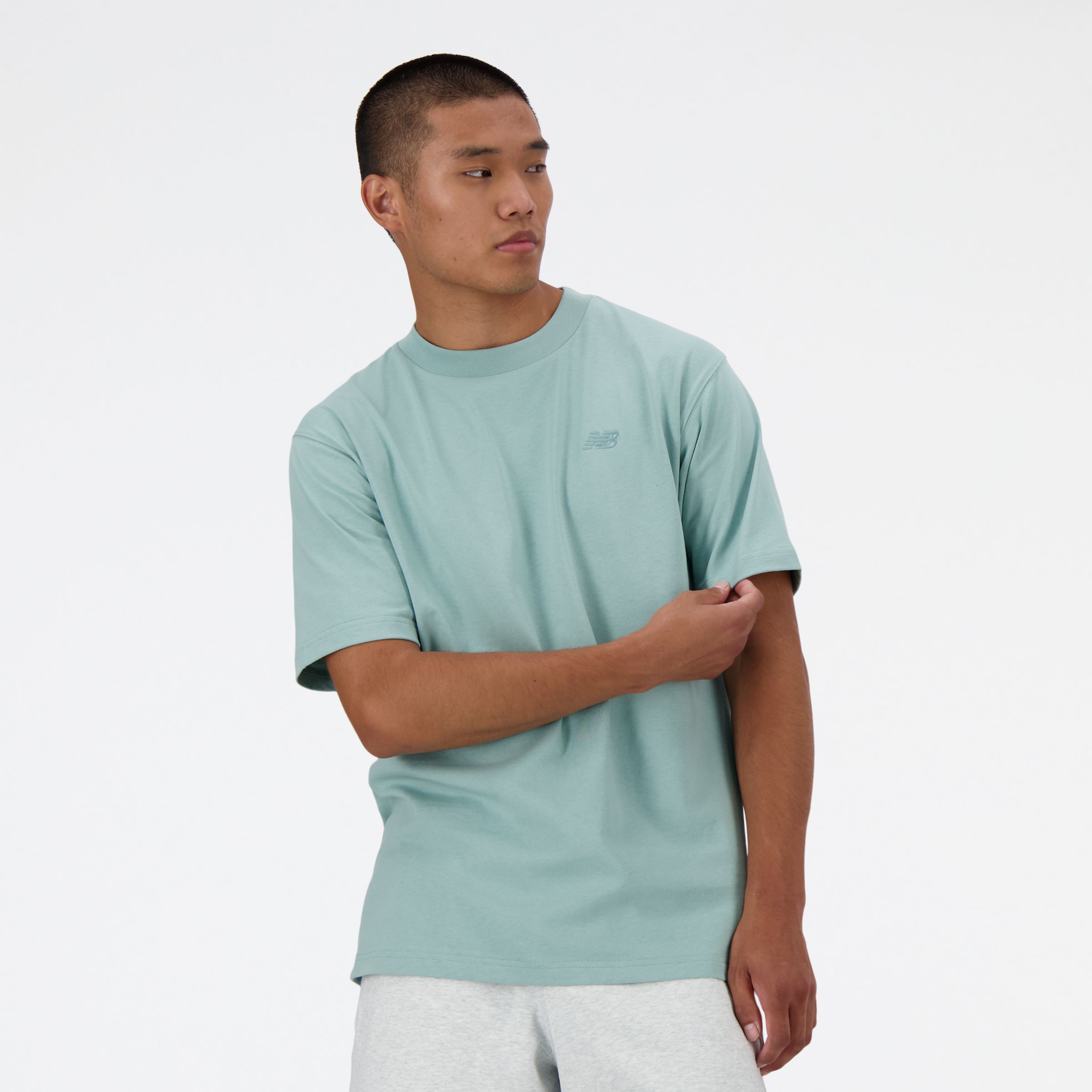 

New Balance Men's Athletics Cotton T-Shirt Green - Green
